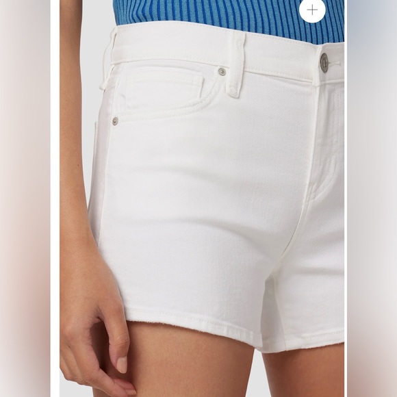 Hudson Jeans Mid-Rise Gemma Jean Shorts Size 26 Crisp White - Picture 4 of 9